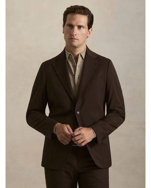 Gutteridge Americana De Traje Clásica Slim Fit - Marrón
