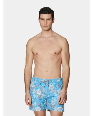 Gutteridge Badeanzug Mit Blumenmuster - Blau