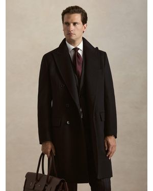 Gutteridge Manteau Croisé En Mélange De Cachemire - Noir