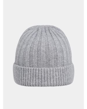 Gutteridge Chapeau En Cachemire Mélangé À Côtes Anglaises - Gris