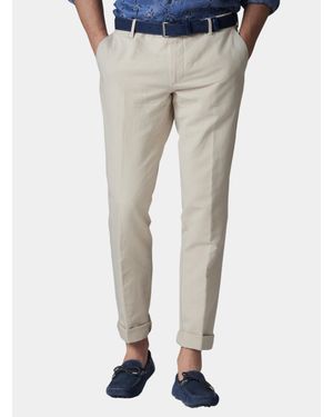 Gutteridge Pantalones Chinos De Lino Y Algodón - Gris