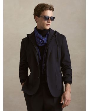 Gutteridge Americana De Jersey Con Capucha Desmontable - Azul