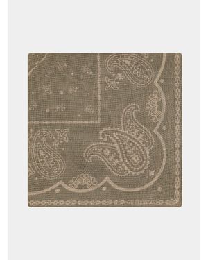 Gutteridge Foulard Paisley De Lino Estampado, Talla - Neutro