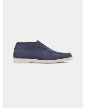 Gutteridge Schlupfstiefelette Aus Nubukleder - Blau
