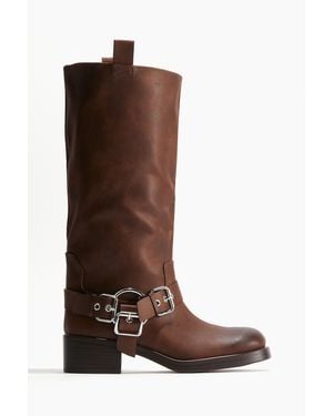 H&M Bottes De Style Motard - Marron