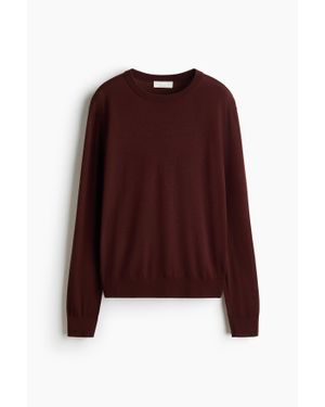 H&M Pull en laine mérinos - Violet