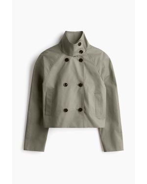 H&M Trench-Coat Court - Vert