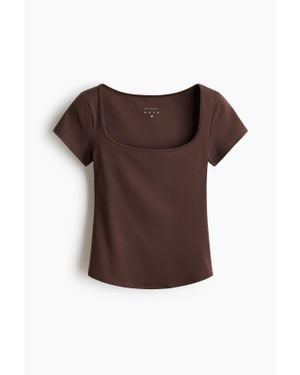 H&M Top De Sport Softmove - Marron