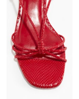 H&M Sandales À Brides Fines - Rouge