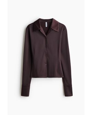 H&M Chemise Ajustée En Jersey - Multicolore