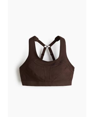 H&M Soutien-Gorge De Sport High Support Drymove - Marron