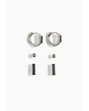 H&M 3 Paires De Boucles D'Oreilles - Noir