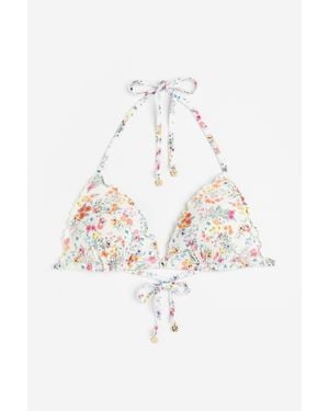 H&M Haut De Maillot Triangle - Blanc