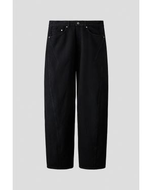 H&M Loose Barrel Jeans - Noir