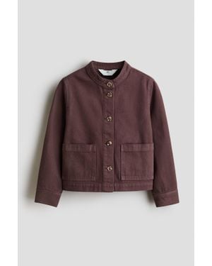 H&M Veste En Twill De Coton - Marron