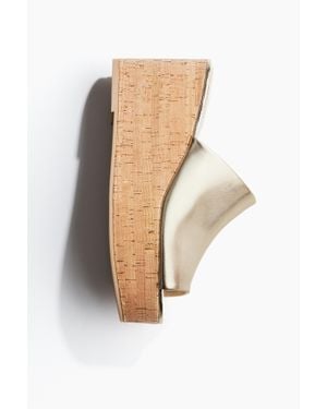 H&M Sandales À Talon Compensé - Blanc
