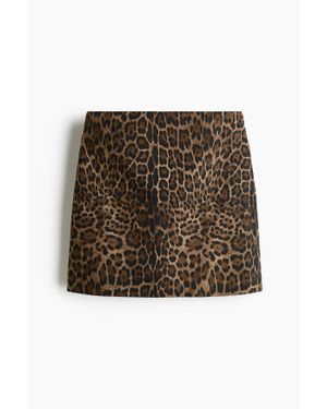 H&M Minijupe En Twill - Marron