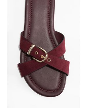 H&M Crossover-strap sandals - Rouge