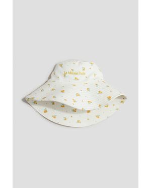H&M Chapeau De Soleil En Twill De Coton - Blanc