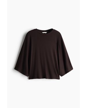 H&M T-Shirt À Manches Chauve-Souris - Noir
