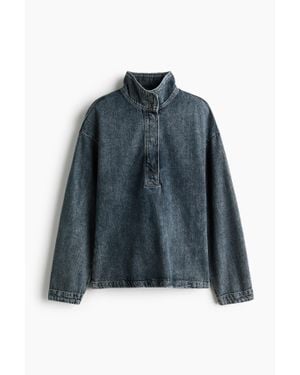 H&M Chemise Popover En Denim - Bleu