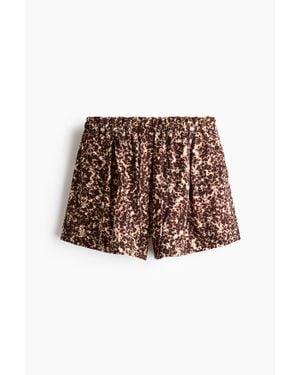H&M Short Avec Cordon De Serrage - Marron