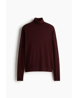 H&M Pull Regular Fit en laine - Rouge
