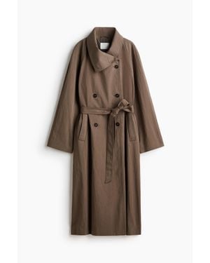H&M Trench-Coat Oversize - Marron