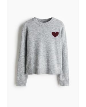 H&M Pull Avec Motif - Gris