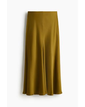 H&M Jupe maxi en satin - Vert