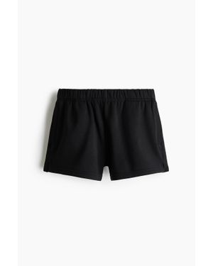 H&M Short En Molleton - Noir