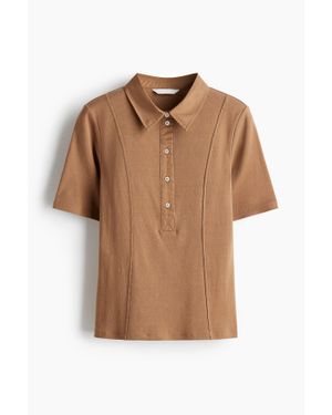 H&M Top Avec Col - Marron