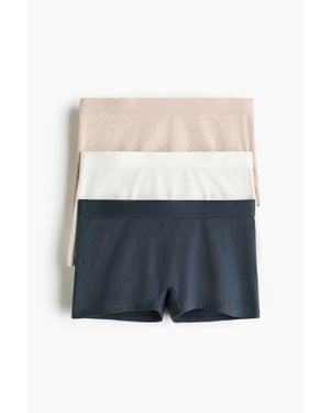 H&M Lot De 3 Boxers En Coton - Bleu