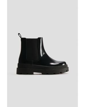 H&M Bottines Chelsea À Semelle Épaisse - Noir