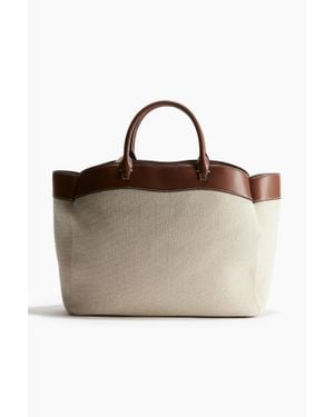 H&M Sac Shopping En Toile - Marron