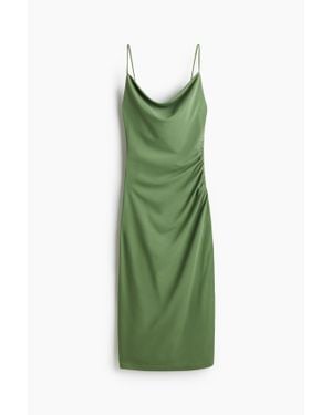 H&M Robe À Bretelles Fines En Interlock - Vert