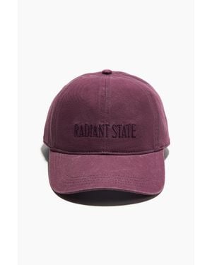 H&M Casquette En Twill De Coton Avec Motif - Violet