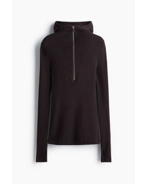 H&M Hoodie En Laine Mérinos - Noir