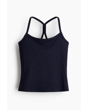 H&M Top De Sport Avec Soutien-Gorge Intégré Softmove - Bleu