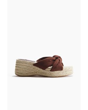 H&M Espadrilles À Talon Compensé - Marron