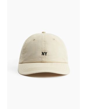 H&M Casquette en twill avec détail brodé - Neutre