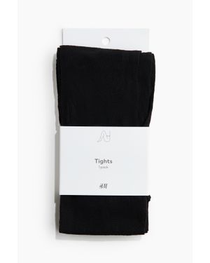 H&M Lace Tights - Noir