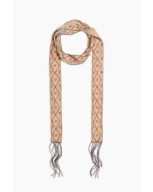 H&M Écharpe Ornementée En Mousseline - Blanc