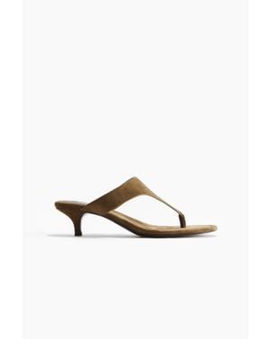 H&M Sandales À Talon Kitten Heel - Multicolore
