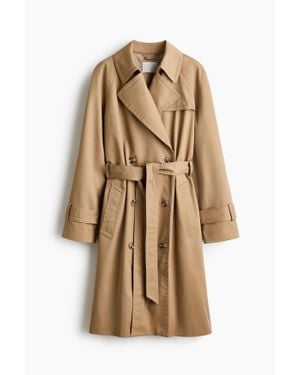 H&M Trench-Coat Avec Ceinture À Nouer - Neutre