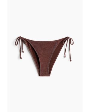 H&M Bas de maillot Tanga à nouer - Marron