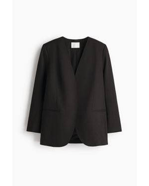 H&M Blazer Sans Col - Noir