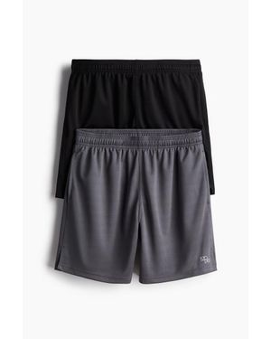 H&M Lot De 2 Shorts De Sport En Textile Drymove - Noir