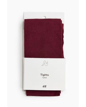 H&M Collant Scintillant - Rouge