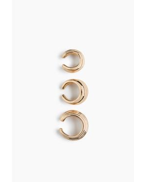 H&M Lot De 3 Bagues D'Oreilles - Blanc